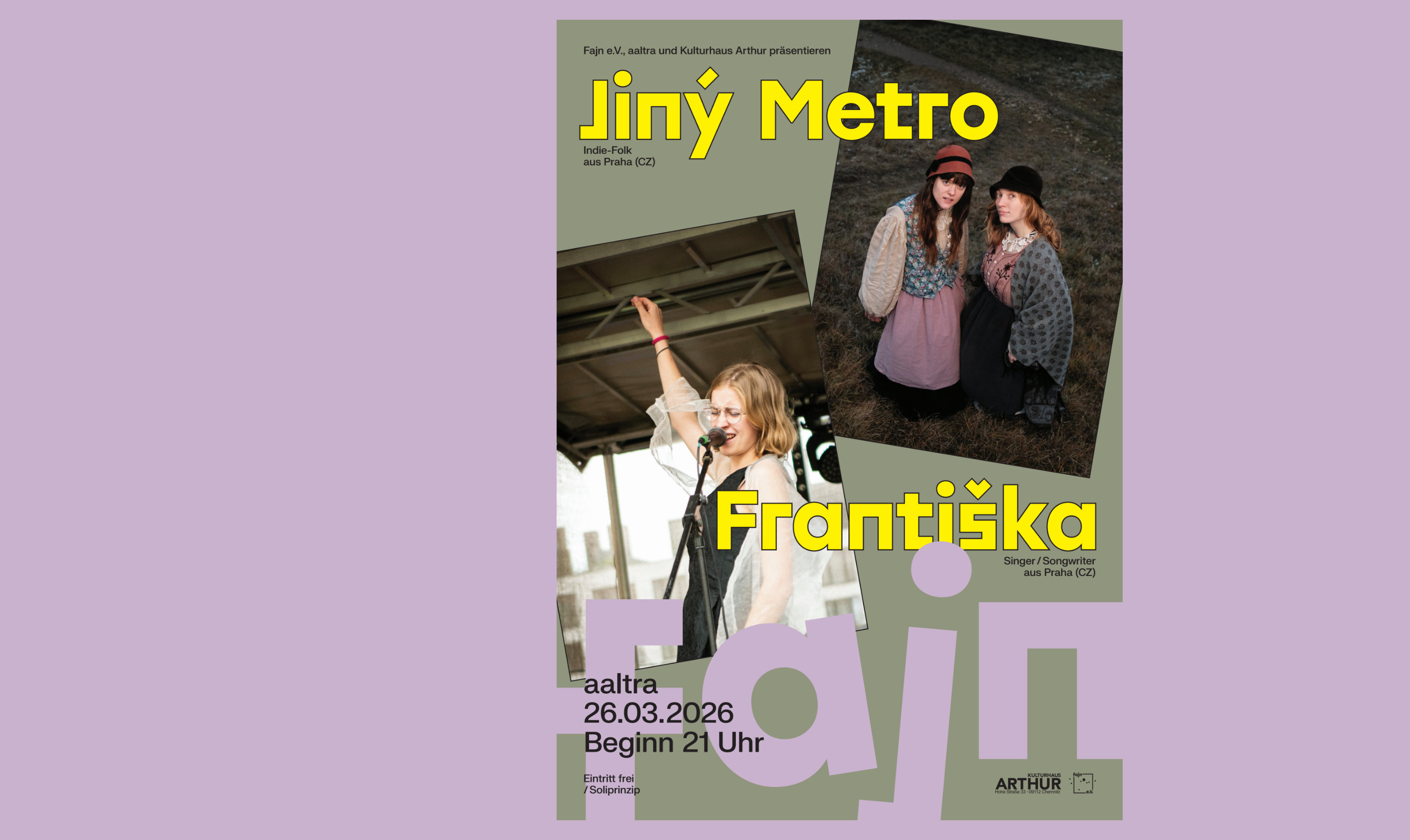 Fajn e.V. präsentiert: Jiný Metro &  Frantiska 